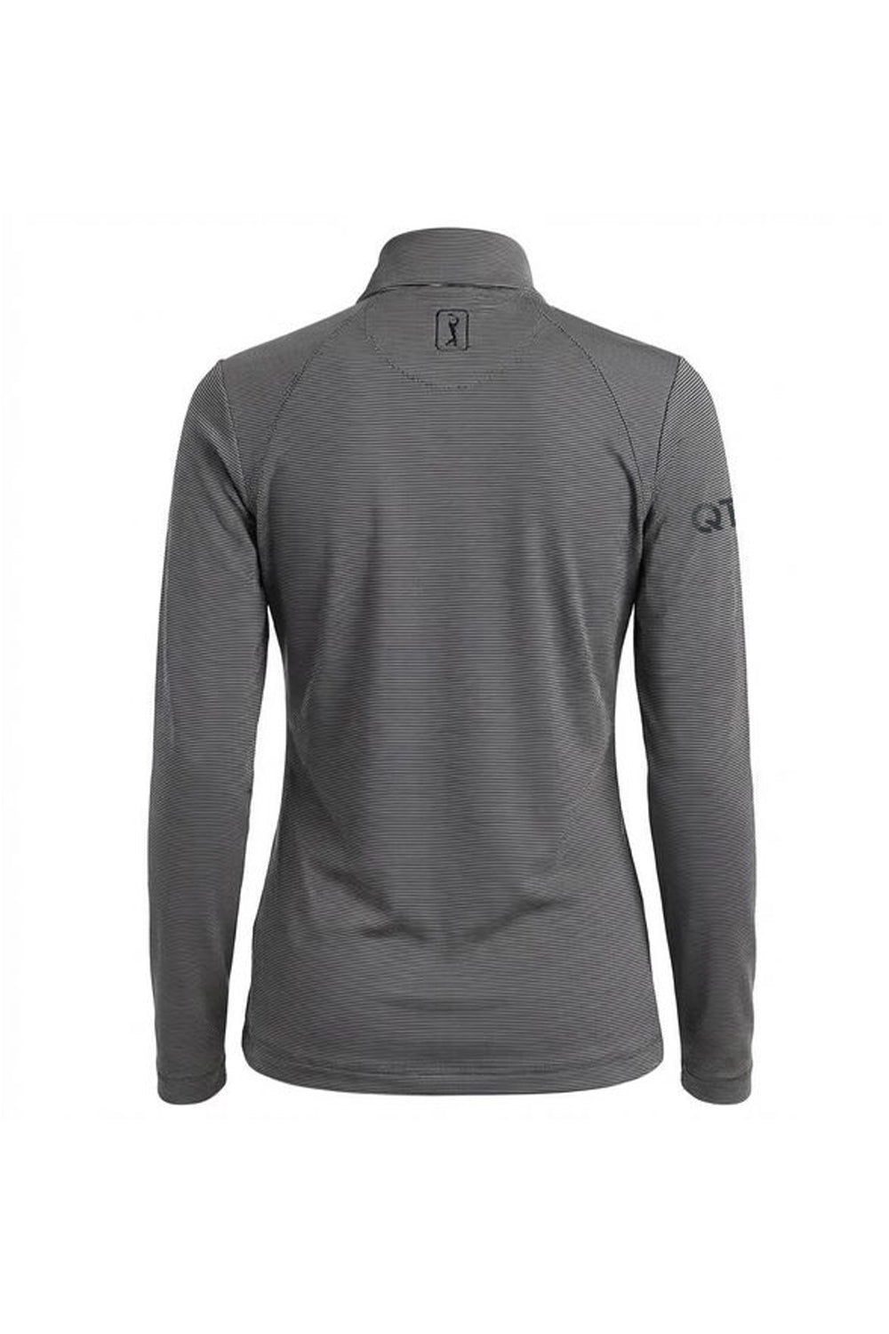 PGA Tour Lightweight Feeder Stripe Women's Golf Quarter Zip