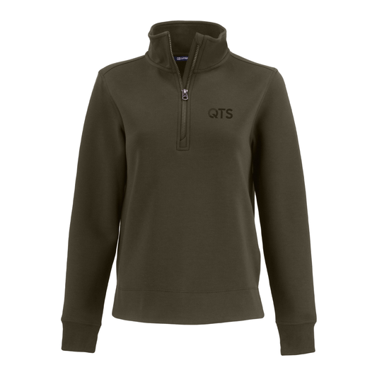 Cutter & Buck Roam Epic Versatility Recycled Womens Quarter Zip Pullover