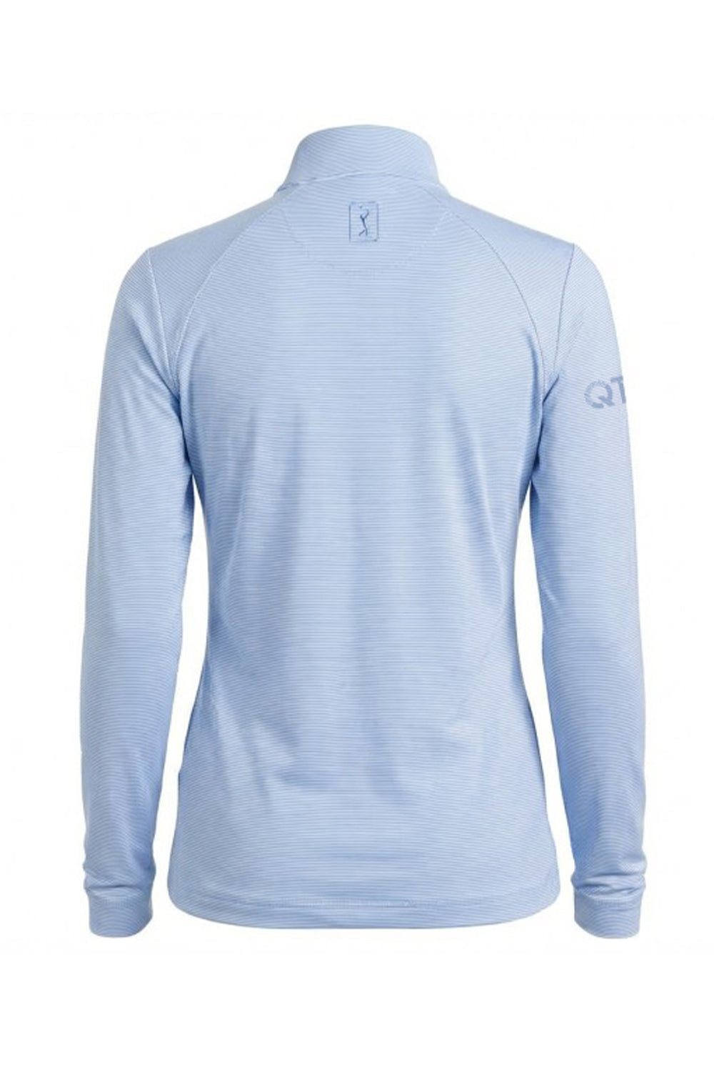 PGA Tour Lightweight Feeder Stripe Women's Golf Quarter Zip
