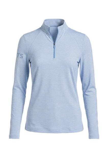 PGA Tour Lightweight Feeder Stripe Women's Golf Quarter Zip