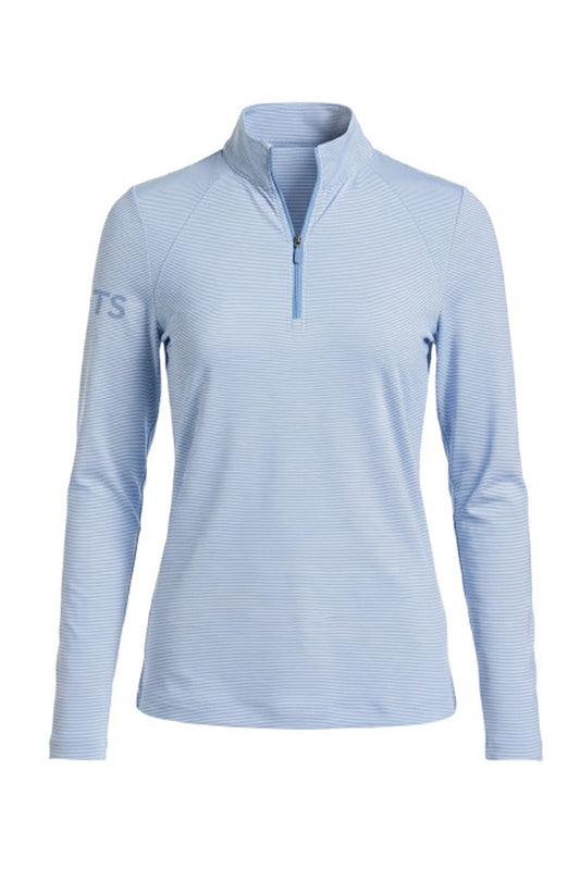PGA Tour Lightweight Feeder Stripe Women's Golf Quarter Zip