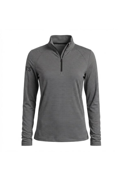 PGA Tour Lightweight Feeder Stripe Women's Golf Quarter Zip