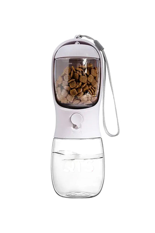 10 oz Pet Water Bottle with Food Container