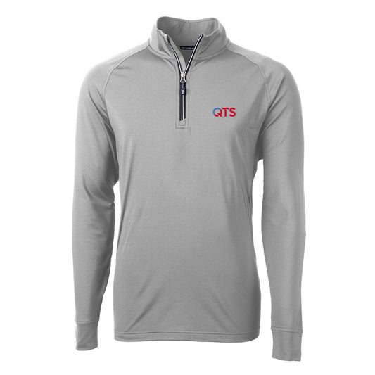 Cutter & Buck Adapt Eco Knit Stretch Recycled Mens Big and Tall Quarter Zip Pullover
