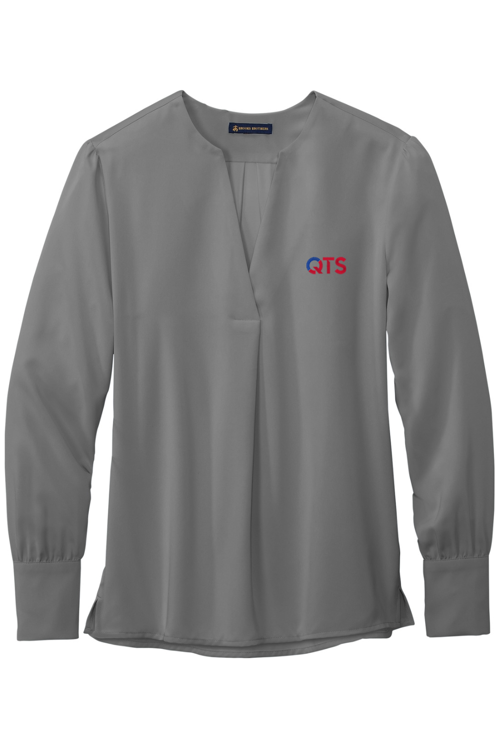 Brooks Brothers Women's Open-Neck Satin Blouse