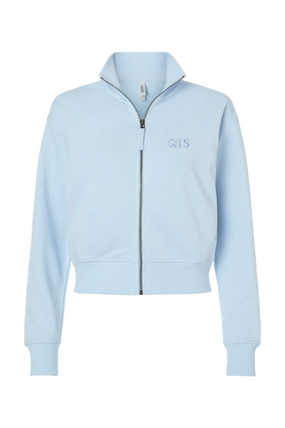 American Apparel Women's French Terry Crop Full-Zip Jacket