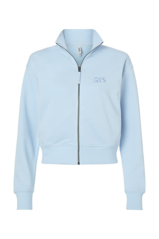 American Apparel Women's French Terry Crop Full-Zip Jacket