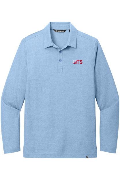 TravisMathew Oceanside Heather Long Sleeve Polo
