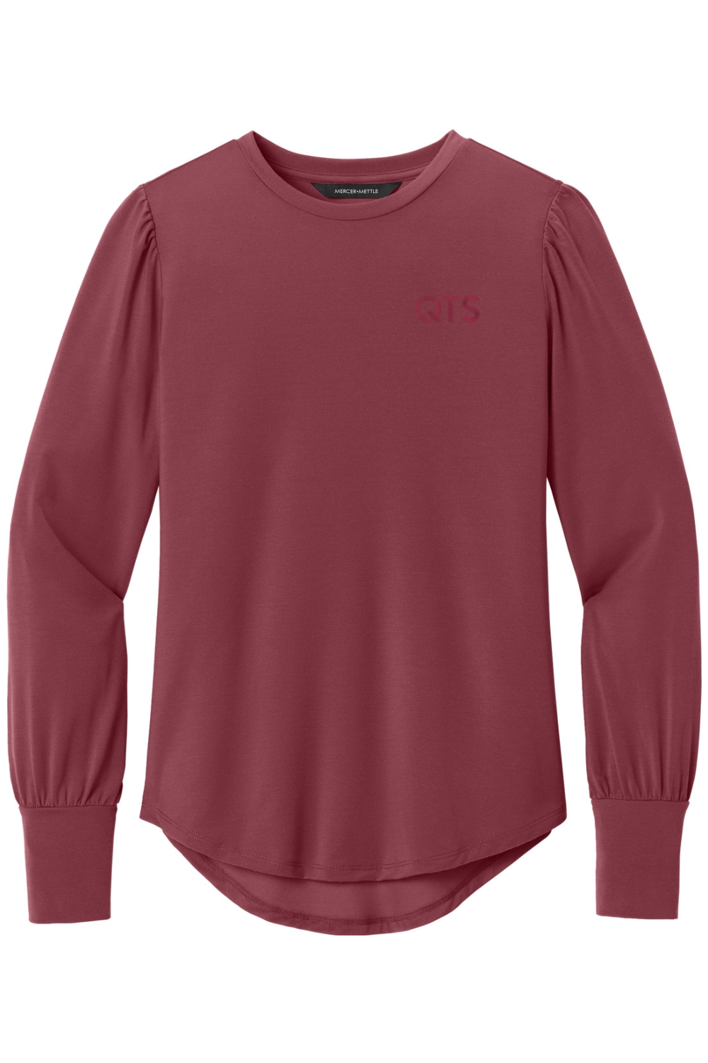 Mercer+Mettle Women's Stretch Jersey Long Sleeve Blouson Top