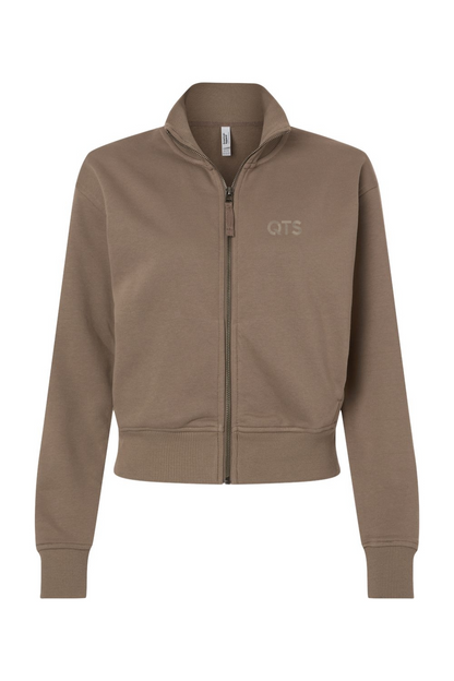 American Apparel Women's French Terry Crop Full-Zip Jacket