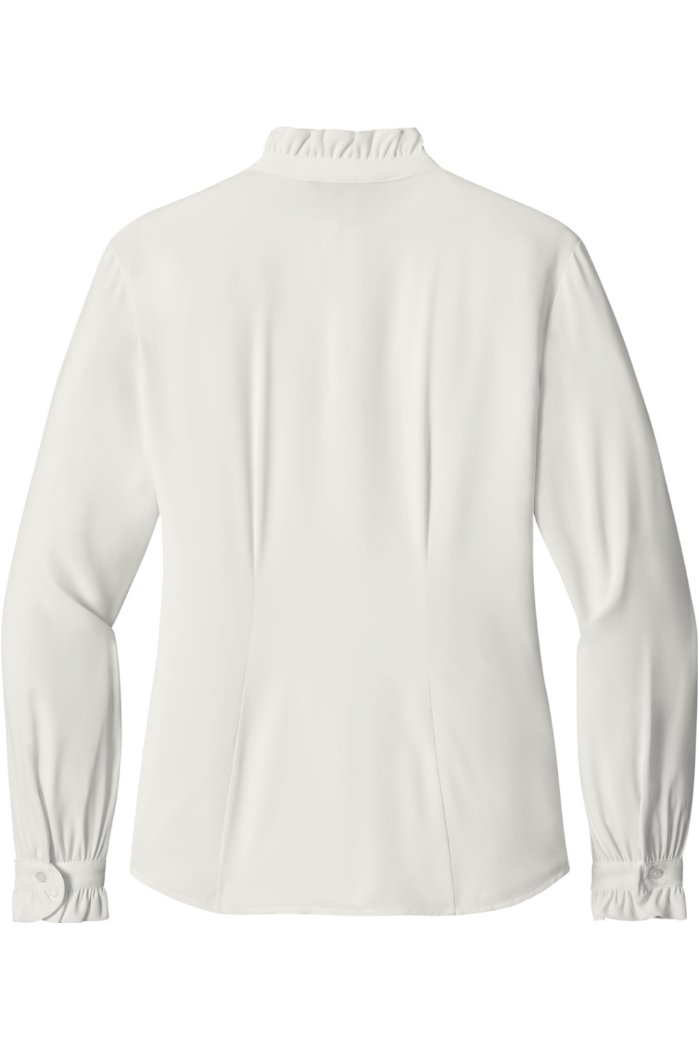 Brooks Brothers Women's Long Sleeve Ruffle Collar Blouse
