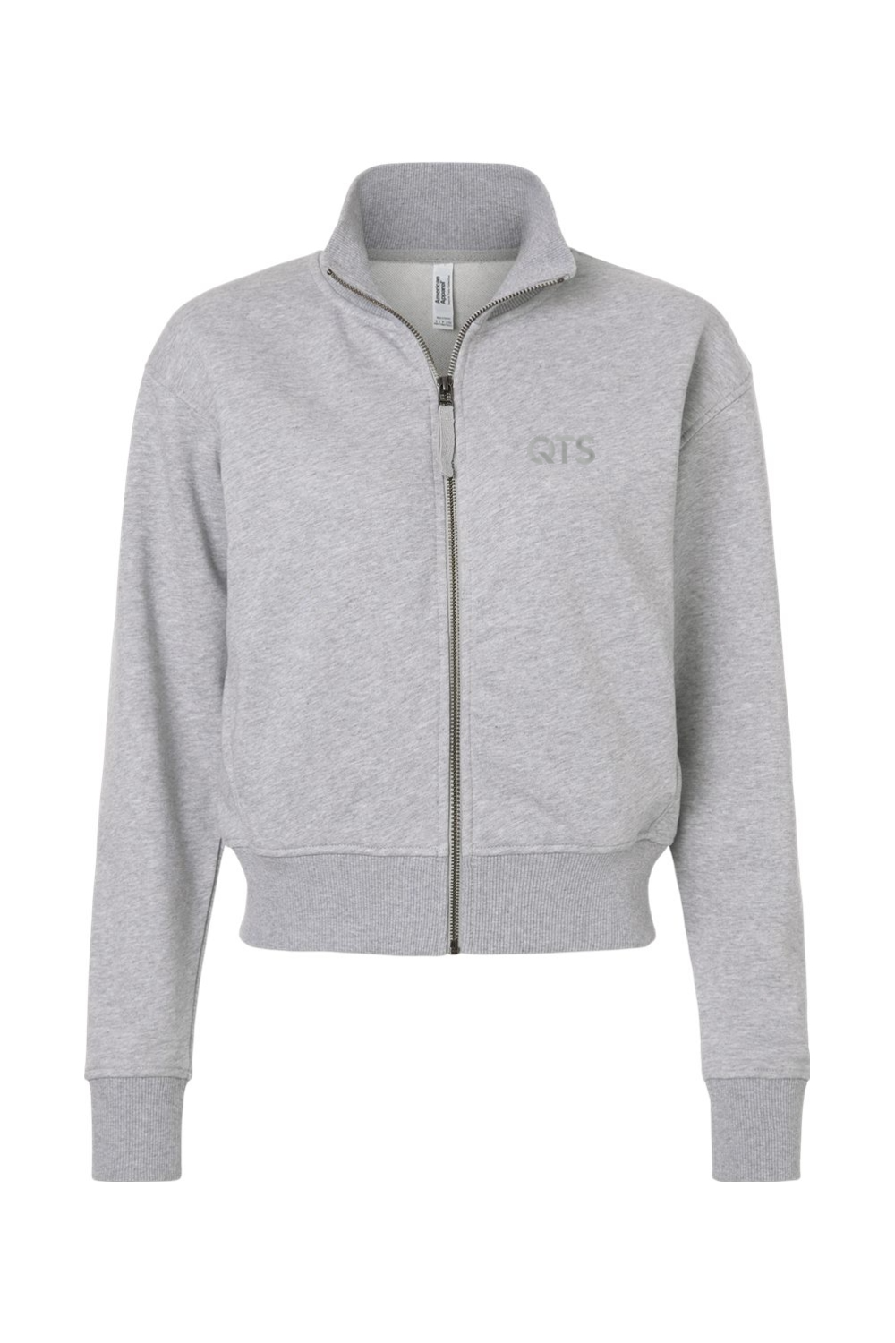 American Apparel Women's French Terry Crop Full-Zip Jacket