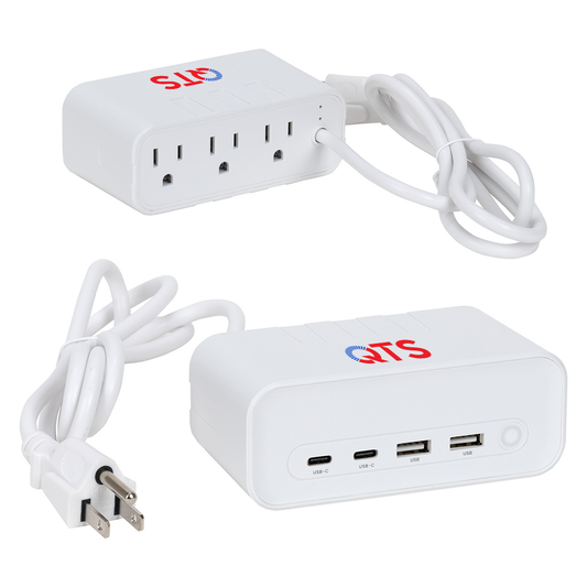 Relay 5 Ft. Charging Station with Type-C, USB & AC Outlets