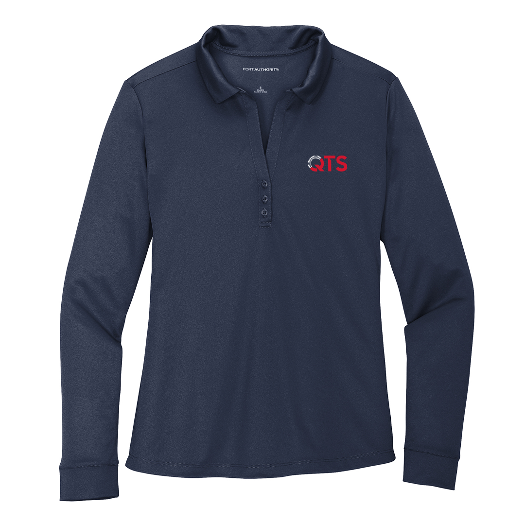 Port Authority® Women's Silk Touch™ Performance Long Sleeve Polo