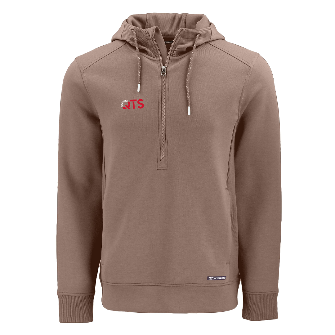 Cutter & Buck Roam Epic Versatility Half Zip Recycled Mens Hooded Pullover