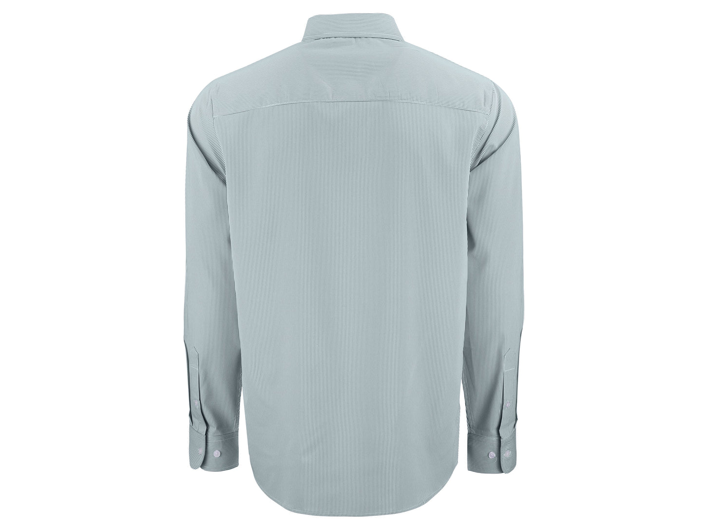 Cutter & Buck Skyline  Recycled Pinstripe Men's Long Sleeve Dress Shirt
